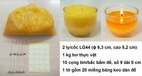 Combo tự làm nến bơ ly LG44 (không cần đun nấu)