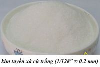 Kim tuyến xà cừ trắng (size 1/128"): 18.000 đ/10 gr, 70.000 đ/100 gr, 400.000 đ/kg