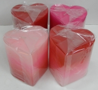 Nến trụ hình trái tim ɸ 7,5 cm, cao 7,5 cm: 2 cái = 60.000 đ