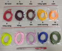 Dây cột treo sáp thơm, thắt nơ (10 màu): 4.545 - 5.000 đ/mét, 60.000 đ/100 gr (khoảng 40 mét)