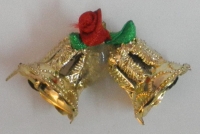 Bộ 2 chuông Nôen (nhựa) ɸ 1,7 cm cao 2 cm: 500 đ/bộ