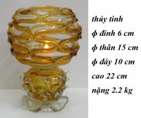 Chân đế nến hình cầu cao 22 cm: 100.000 đ/cái
