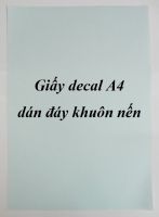 Giấy decal A4 dán đáy khuôn nến: 3.000 đ/tờ