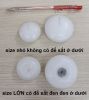 Nến nổi, nến thả nước nhỏ (bên trái, ɸ 3,7 cm, cao 1,8 cm, màu trắng, thắp 90 phút): 2.500 - 4.000 đ/cái - anh 1