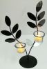 Chân đế nến lá gương 2 ngọn cao 39 cm: 200.000 đ/cái - anh 1