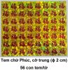 2. Tem chữ Phúc cỡ Trung 56 chữ/tờ: 2.800 - 5.000 đ/tờ - anh 1