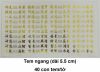 4. Tem ngang màu vàng 40 cái/tờ: 2.800 - 5.000 đ/tờ - anh 1