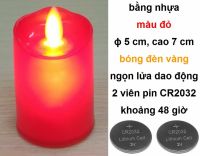 14. Đèn nến nhựa thân trơn, màu đỏ ɸ 5 cm cao 7 cm: 24.000 - 30.000 đ/cái