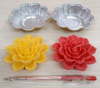 Đèn nến sen thả hoa đăng (có khay nhôm đựng) ɸ 8,7 cm, cao 3 cm, hộp 5 cái: 15.000 - 16.000 đ/cái