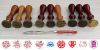 Con dấu (tay cầm gỗ) Thank you, Best Wishes, Love, Wedding, xe hoa, song hỷ, trái tim, Hello Kitty, hoa hồng tròn: 50.000 đ/cái - anh 1