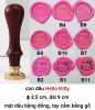 Con dấu (tay cầm gỗ) Thank you, Best Wishes, Love, Wedding, xe hoa, song hỷ, trái tim, Hello Kitty, hoa hồng tròn: 50.000 đ/cái - anh 9