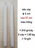 Nến cây màu trắng, ɸ 3 cm cao 37 cm, thùng 25 kg: 70.000 đ/kg (xin đặt hàng trước) - anh 1