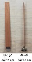 1. Tim bấc gỗ 15 cm (làm nến ly cốc nhỏ, nến trụ nhỏ): 1.200 - 2.500 đ/cái