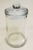 Hũ ống nhỏ nắp thủy tinh 160 ml (ɸ 5,5 cm cao luôn nắp 11 cm, đựng được 130 gr sáp): 30.000 đ/cái