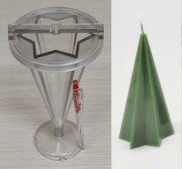 Khuôn ngôi sao 6 cánh hình chóp ɸ đỉnh 0,6 cm, ɸ đáy 7,8 cm, cao 16 cm + đế + vòng định vị bấc: 200.000 đ/cái, 6 cái = 1.000.000 đ