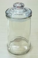 Hũ ống LỚN nắp thủy tinh 400 ml (ɸ 8 cm cao luôn nắp 14,5 cm, đựng được 260 gr sáp): 40.000 đ/cái