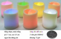 8. Đèn nến votive bóng đổi màu ɸ 3,7 cm, cao 4,5 cm: 14.000 đ/cái, 6 cái = 70.000 đ