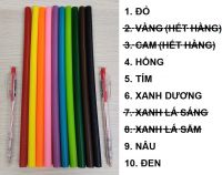 Keo cây silicon ɸ to 11 mm (1,1 cm) dài 25 cm: 16.666 - 20.000 đ/cây (Hết màu vàng, cam và xanh lá)