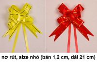 Nơ rút, size nhỏ (bản 1,2 cm, dài 21 cm), bao 200 cái: 125 - 150 đ/cái
