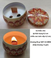 Combo tự làm 1 hũ nến thơm nhỏ với sáp cọ khối mềm và tim bấc gỗ: 77.000 đ