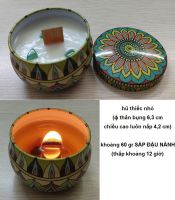 Combo tự làm 1 hũ nến thơm nhỏ với sáp đậu nành và tim bấc gỗ: 82.000 đ