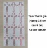 10. Tem Thánh giá màu đỏ 12 cái/tờ: 2.800 - 5.000 đ/tờ - anh 1
