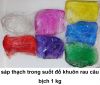 2. Sáp thạch trong suốt: đổ khuôn rau câu đơn giản (6 màu, hết màu trắng). Không làm nến thơm - anh 2
