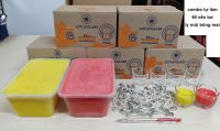 1. Combo tự làm 60 nến bơ ly múi bông mai: 352.000 đ